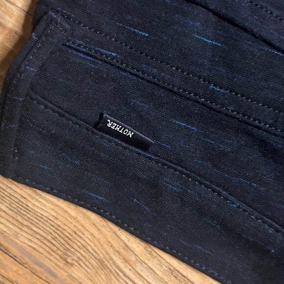 New- Mother The Trainer Skinny Track Pants joggers In Skypirate black 26 - Picture 6 of 6